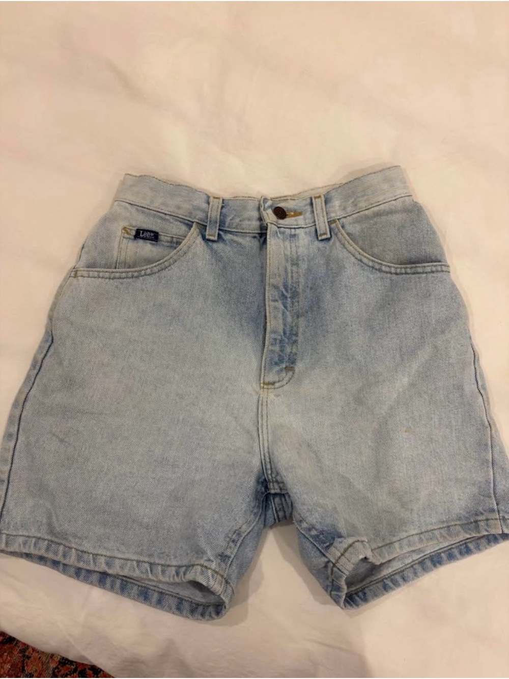 Lee Women’s Pale Blue Denim Cutoff Shorts